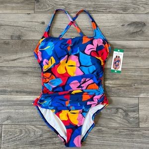 Nautica swim suit, new with tags, size XL, tummy ruching